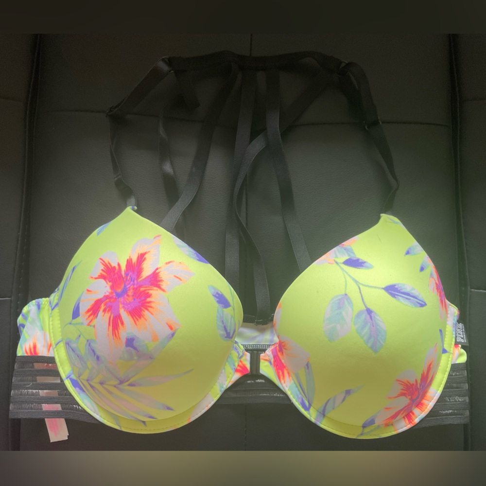 Victoria’s Secret push-up, strappy, front closure bra size 34C